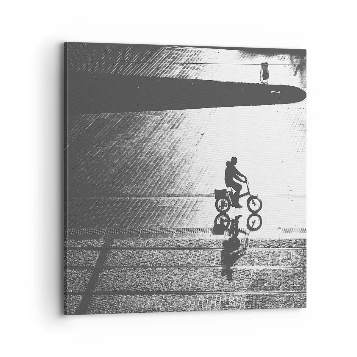 Schilderen op canvas - Voor mij, door de stad - 70x70 cm