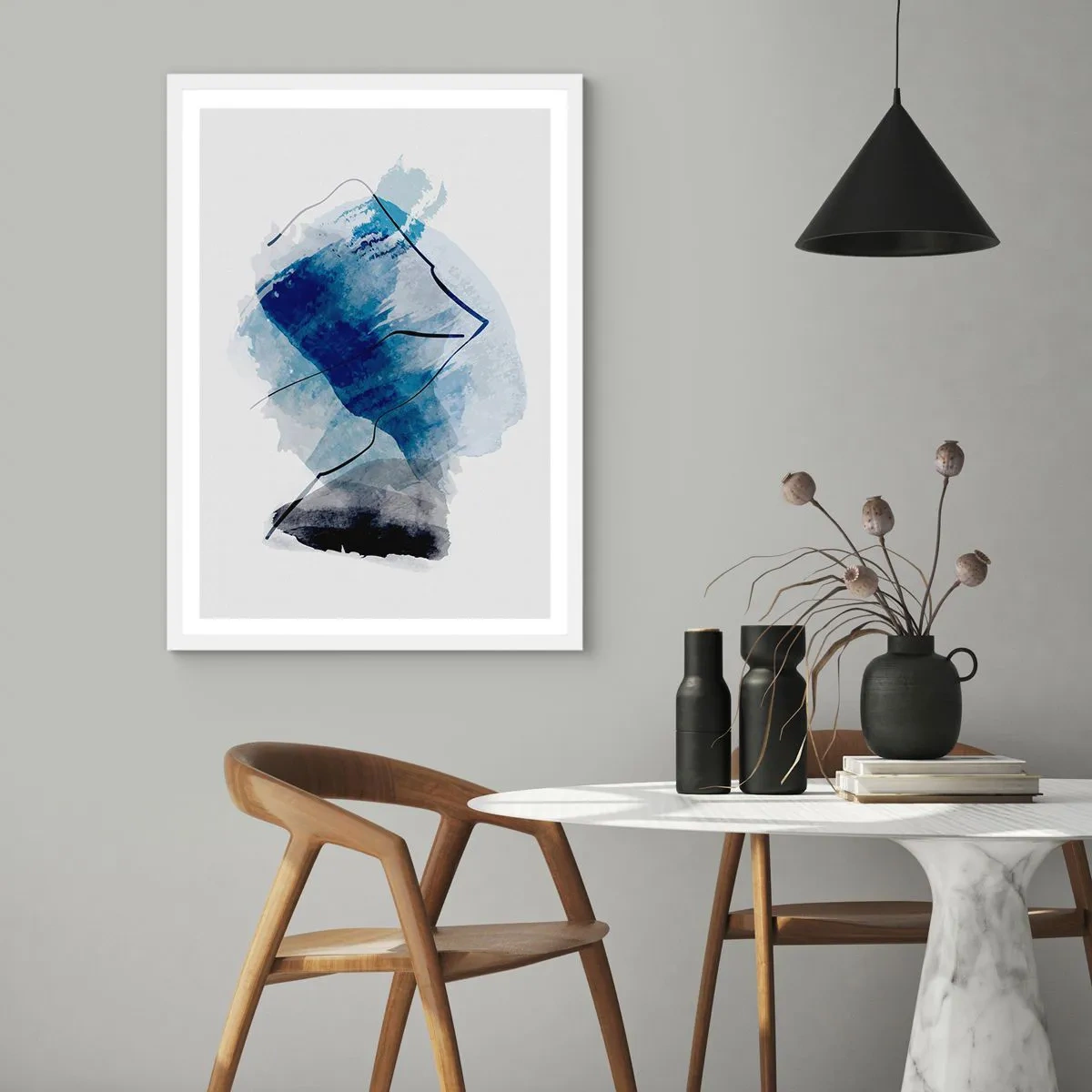 Poster in een witte lijst - Ijsberg - 61x91 cm