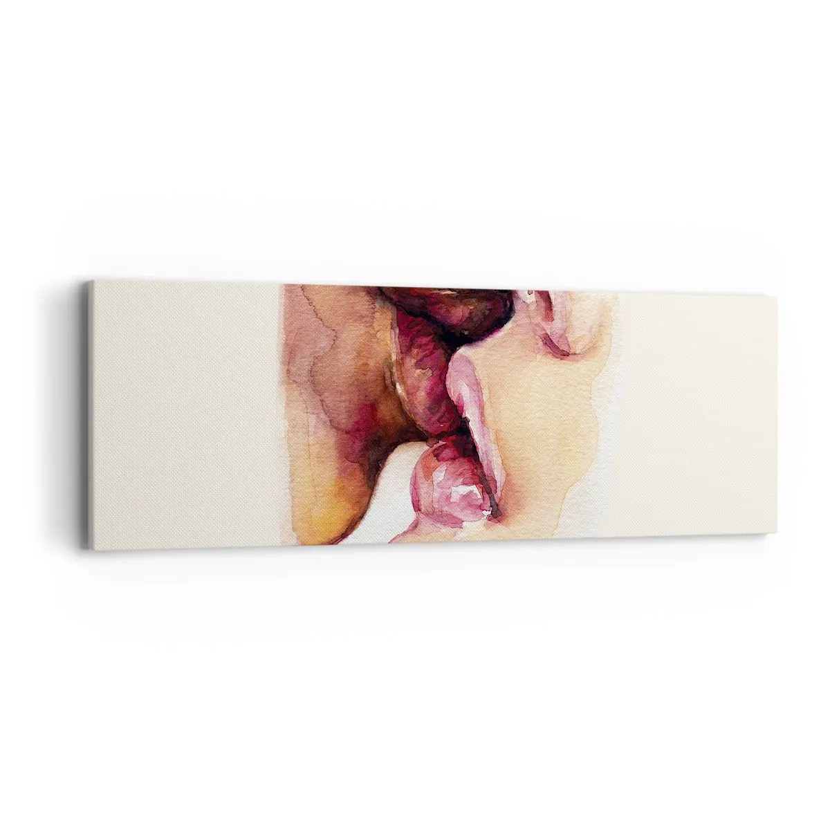 Schilderen op canvas - Zoals dag en nacht, aarde en lucht - 90x30 cm