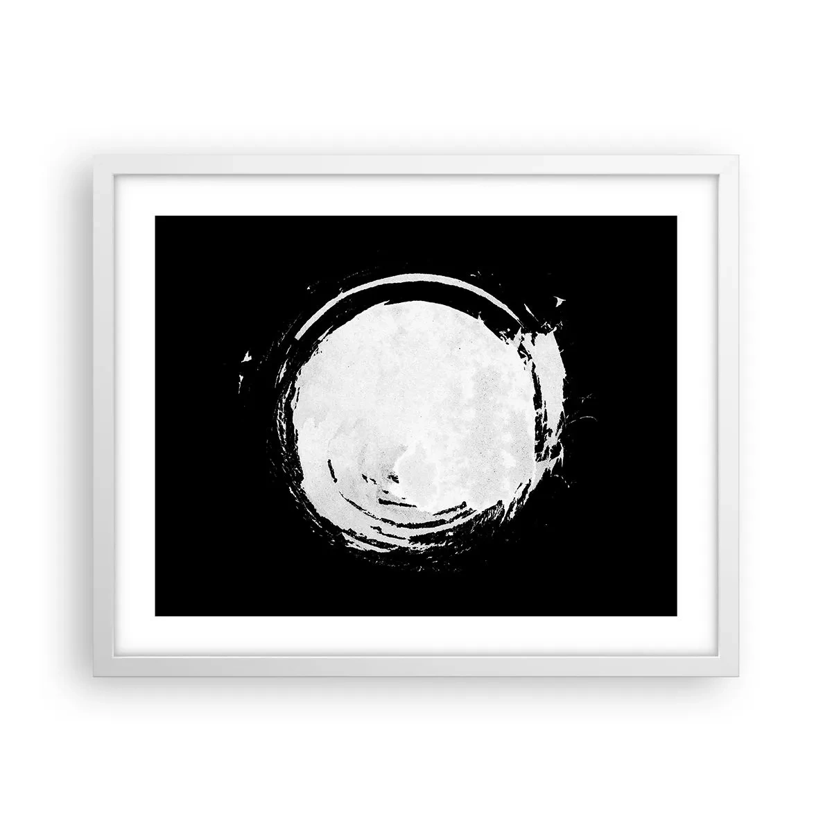 Poster in een witte lijst - Goede weg - 50x40 cm