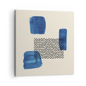 Schilderen op canvas - Een abstract kwartet - 60x60 cm