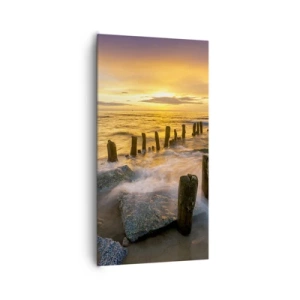 Schilderen op canvas - De rauwe schoonheid van de Oostzee - 65x120 cm