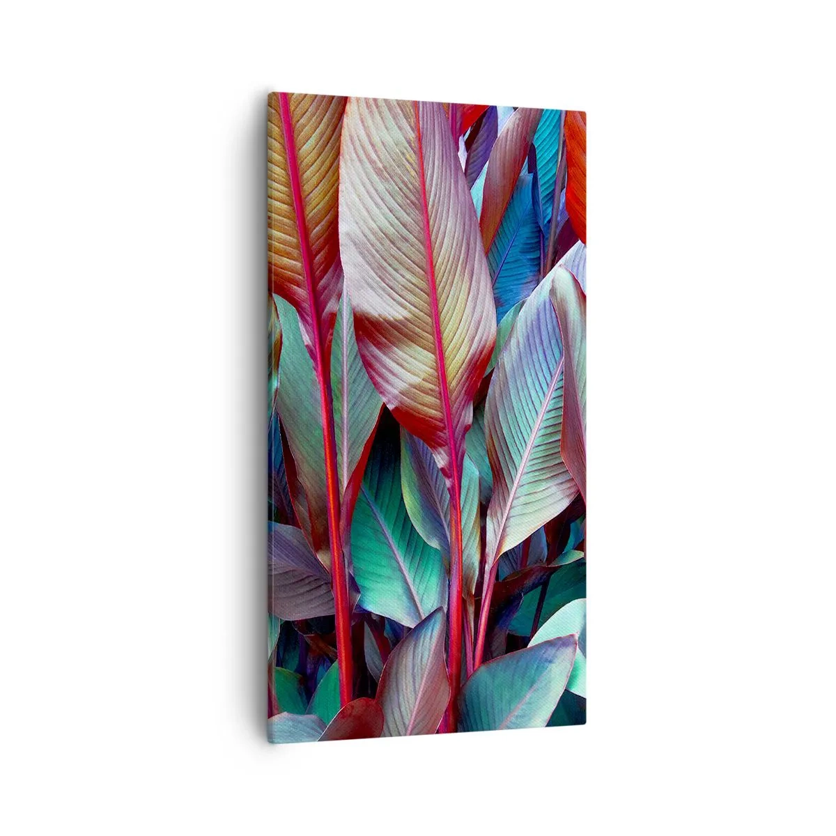 Schilderen op canvas - Een kleurrijk struikgewas - 55x100 cm