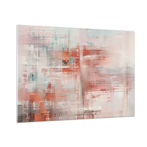 Schilderen op glas - Vaag. Maar roze - 100x70 cm
