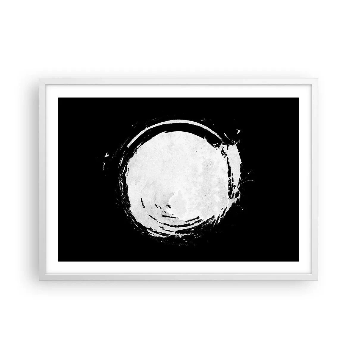 Poster in een witte lijst - Goede weg - 70x50 cm