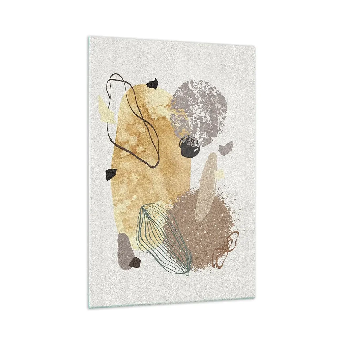 Schilderen op glas - Toegepaste plumcologie - 70x100 cm