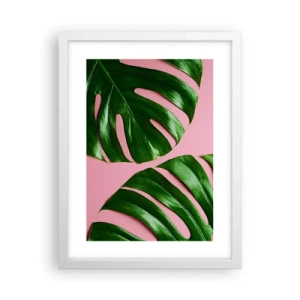 Poster in een witte lijst - Groene rendez-vous - 30x40 cm