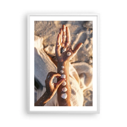 Poster in een witte lijst - Schoonheid binnen handbereik - 50x70 cm