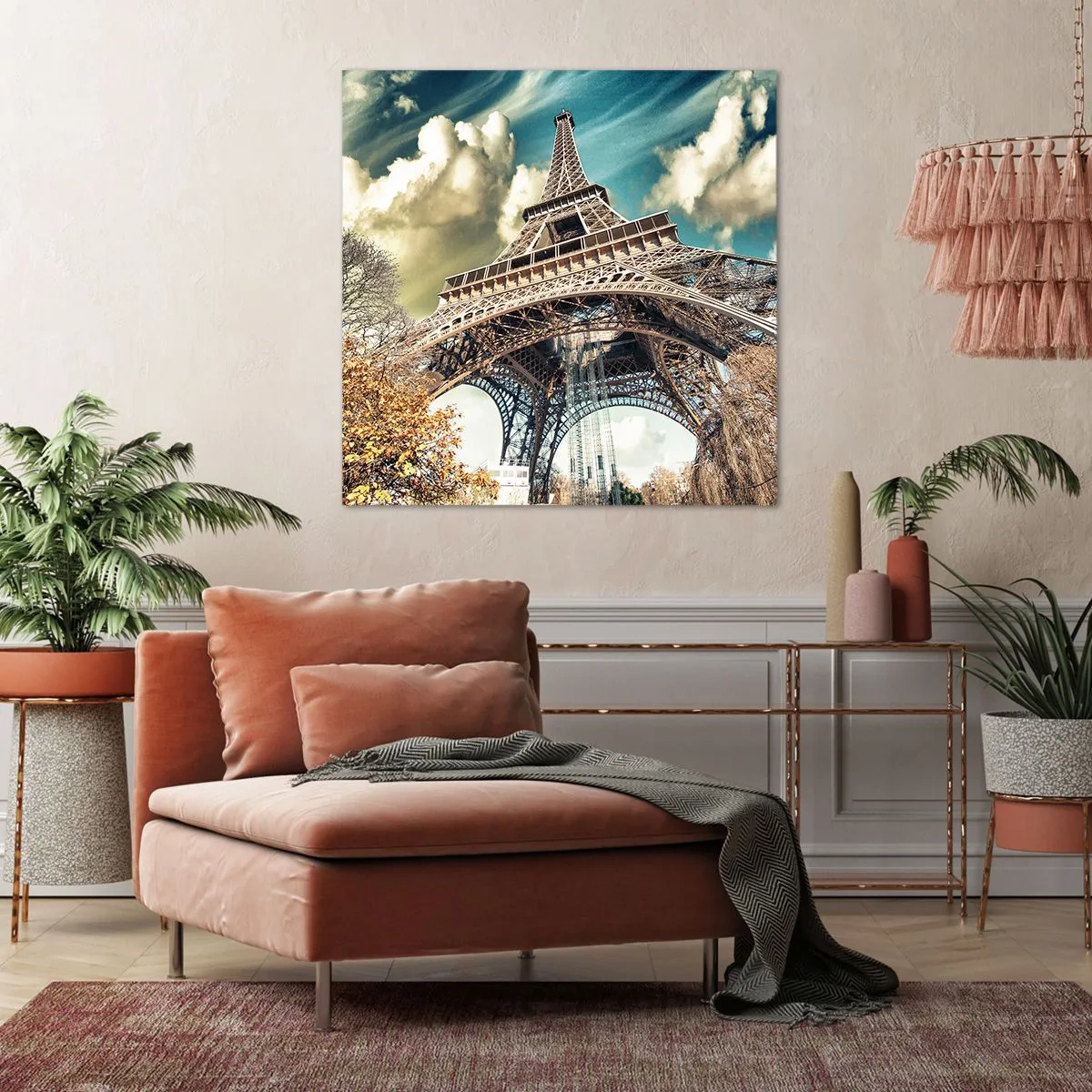 Schilderen op canvas - En in de herfst in Parijs... - 50x50 cm