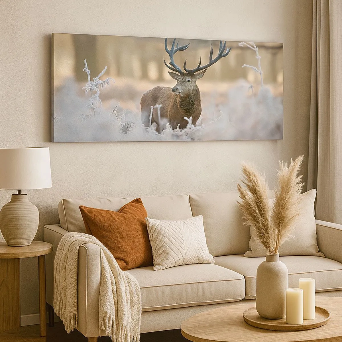 Schilderen op canvas - Een frisse ochtend - 100x40 cm