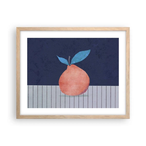 Een poster in een licht eiken lijst - Convexiteit en vlak - 50x40 cm