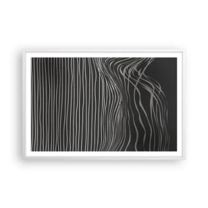 Poster in een witte lijst - Ritme en accent - 91x61 cm