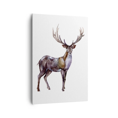 Schilderen op canvas - Koning van het noordelijke bos - 70x100 cm