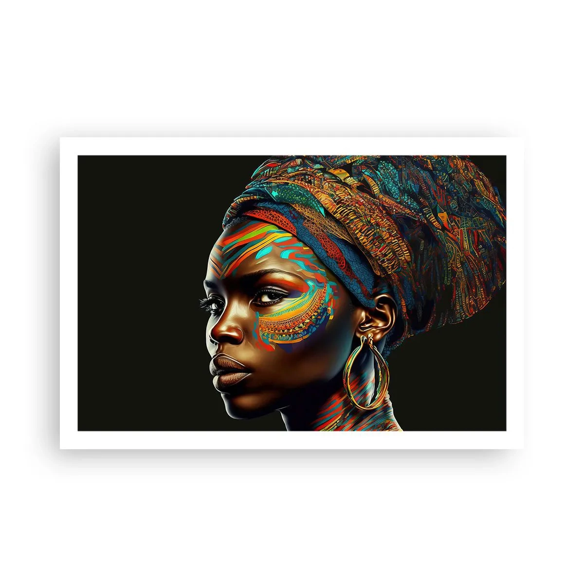 Poster - Afrikaanse koningin - 91x61 cm