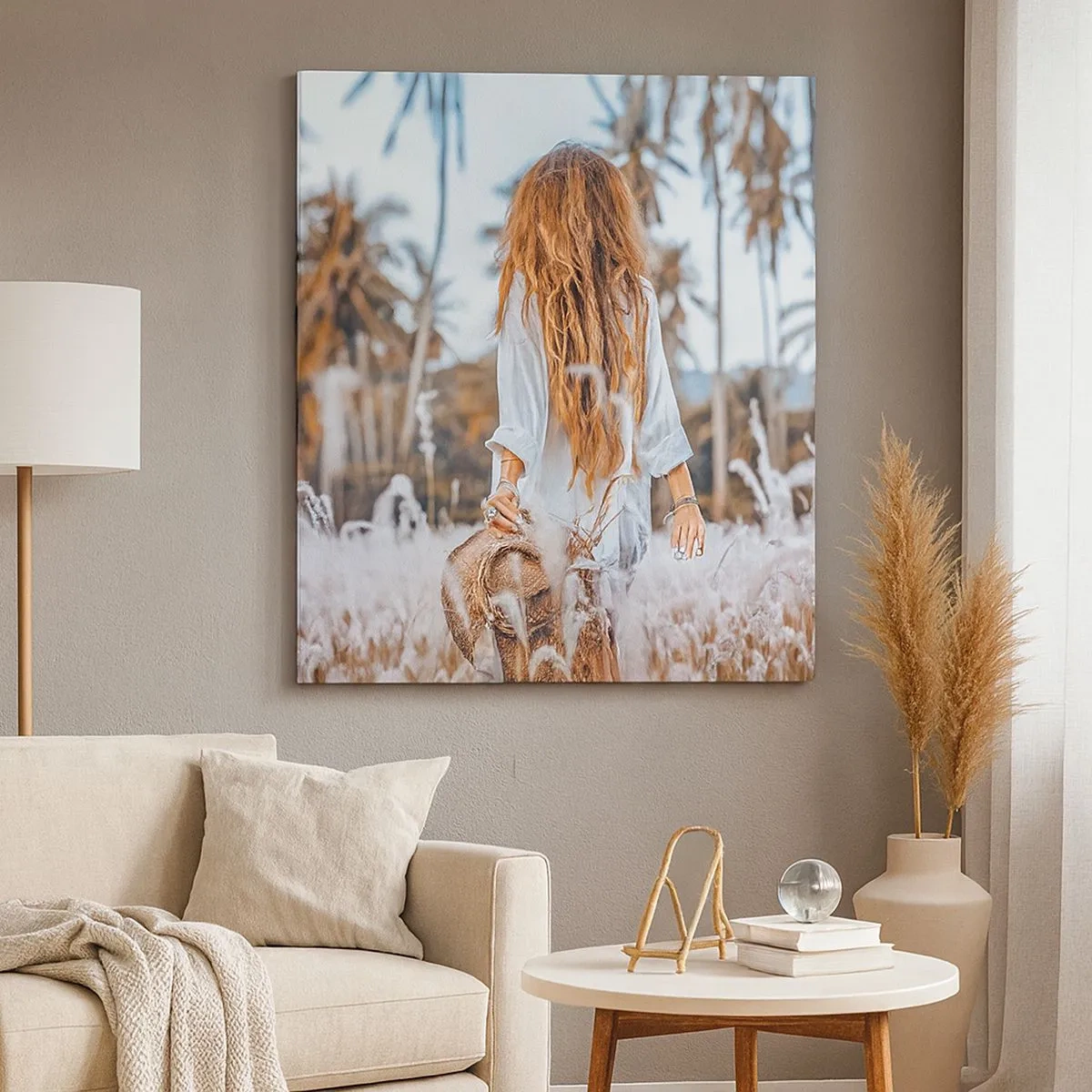 Schilderen op canvas - Geboren uit graspluis - 30x30 cm