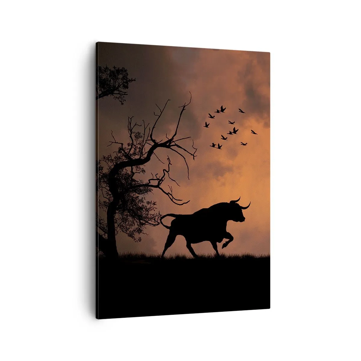 Schilderen op canvas - Een dramatisch schouwspel van de natuur - 50x70 cm