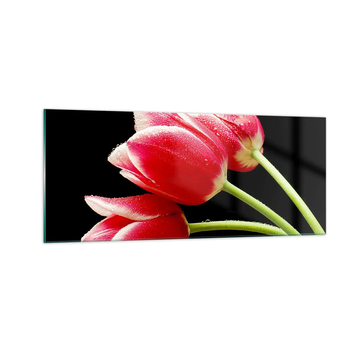 Schilderen op glas - Een belofte van pure liefde - 100x40 cm