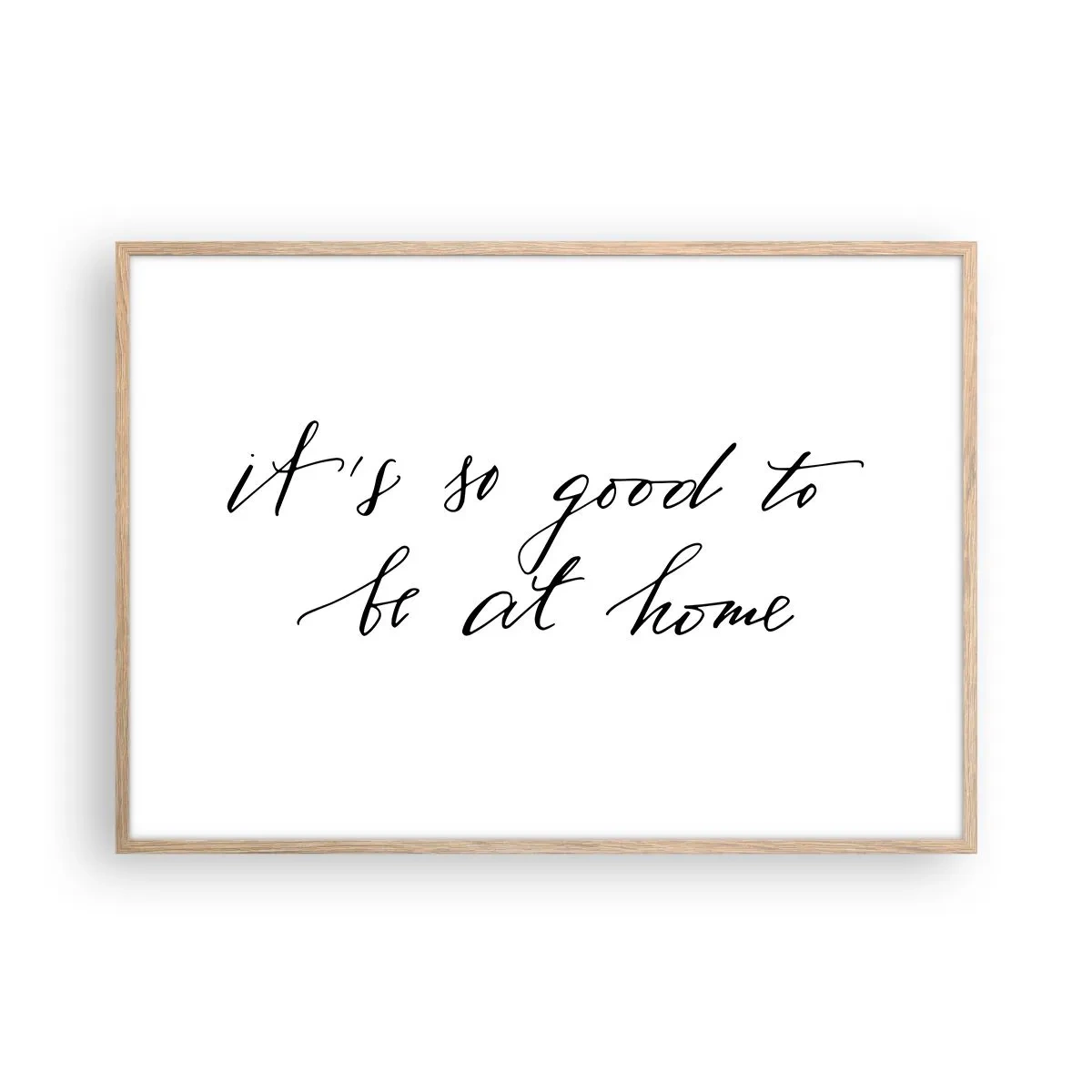 Een poster in een licht eiken lijst - De hele waarheid - 100x70 cm