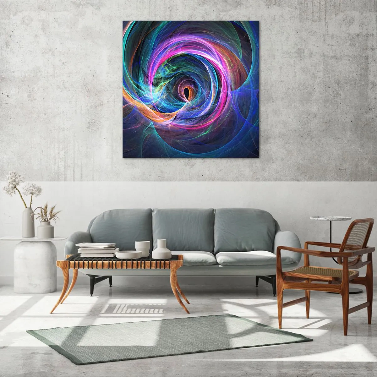 Schilderen op glas - Waar breng je me heen? - 60x60 cm