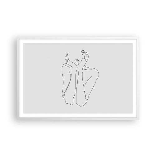 Poster in een witte lijst - Waar meisjes van dromen - 91x61 cm