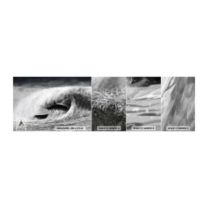 Fotobehang Monster Zelfklevend Deluxe Sticker - De woede van de oceaan - Zee, Oceaan, Hoge golf - 100x30 cm