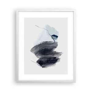 Poster in een witte lijst - Intensiteit en beweging - 40x50 cm