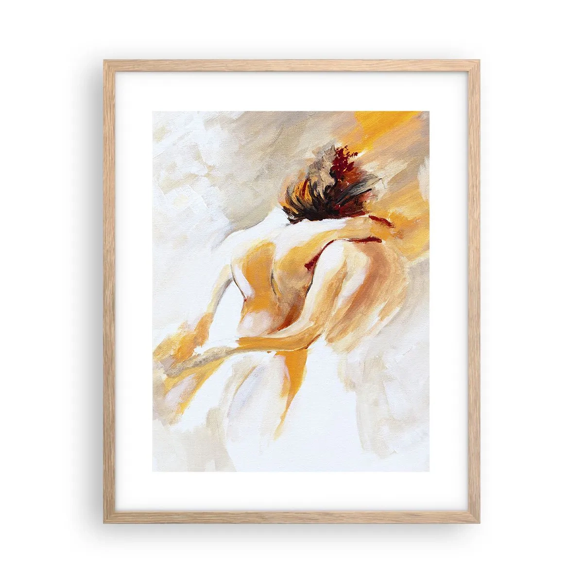 Een poster in een licht eiken lijst - In de lucht van nabijheid - 40x50 cm
