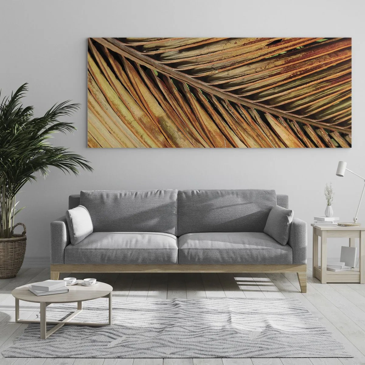 Schilderen op glas - Kokos goud - 120x50 cm