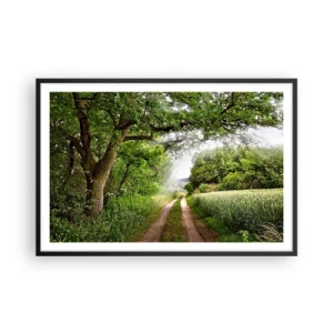 Poster in een zwarte lijst - Et in Arcadia ego - 91x61 cm