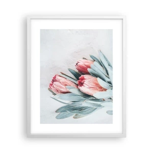 Poster in een witte lijst - Schaamt zich voor hun eigen schoonheid - 40x50 cm