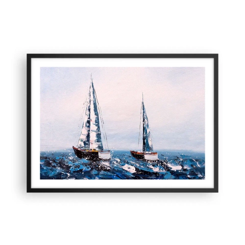 Poster in een zwarte lijst - Broederschap van de wind - 70x50 cm