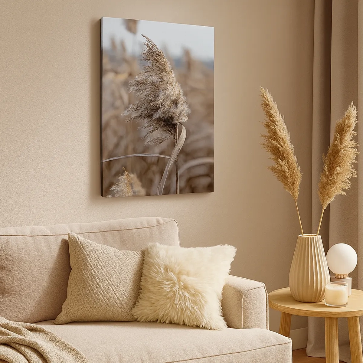 Schilderen op canvas - Tijd om met de wind mee te gaan - 50x70 cm