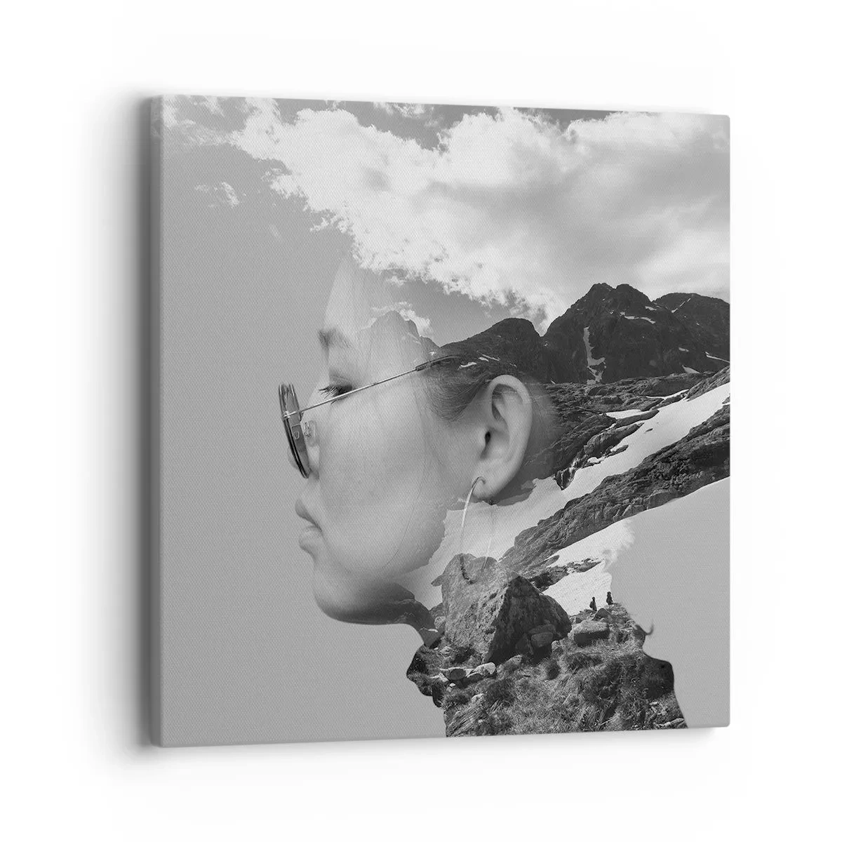 Schilderen op canvas - Top en bewolkt portret - 40x40 cm