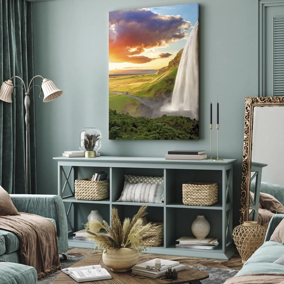 Schilderen op canvas - De volheid van de IJslandse zomer - 70x100 cm