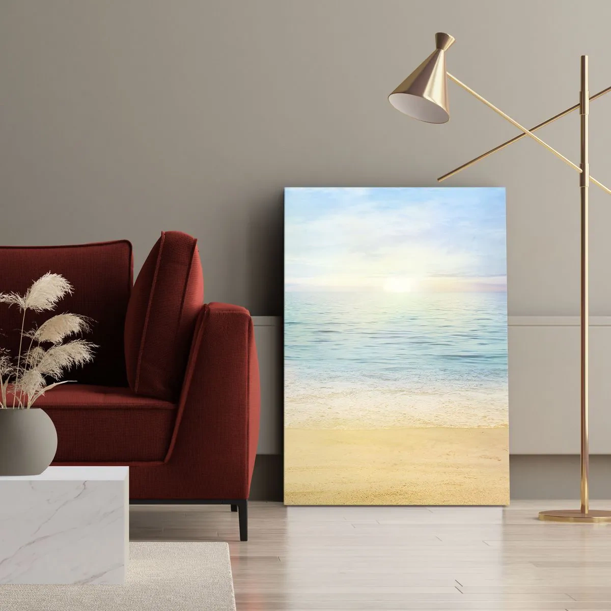 Schilderen op canvas - Groot blauw - 50x70 cm