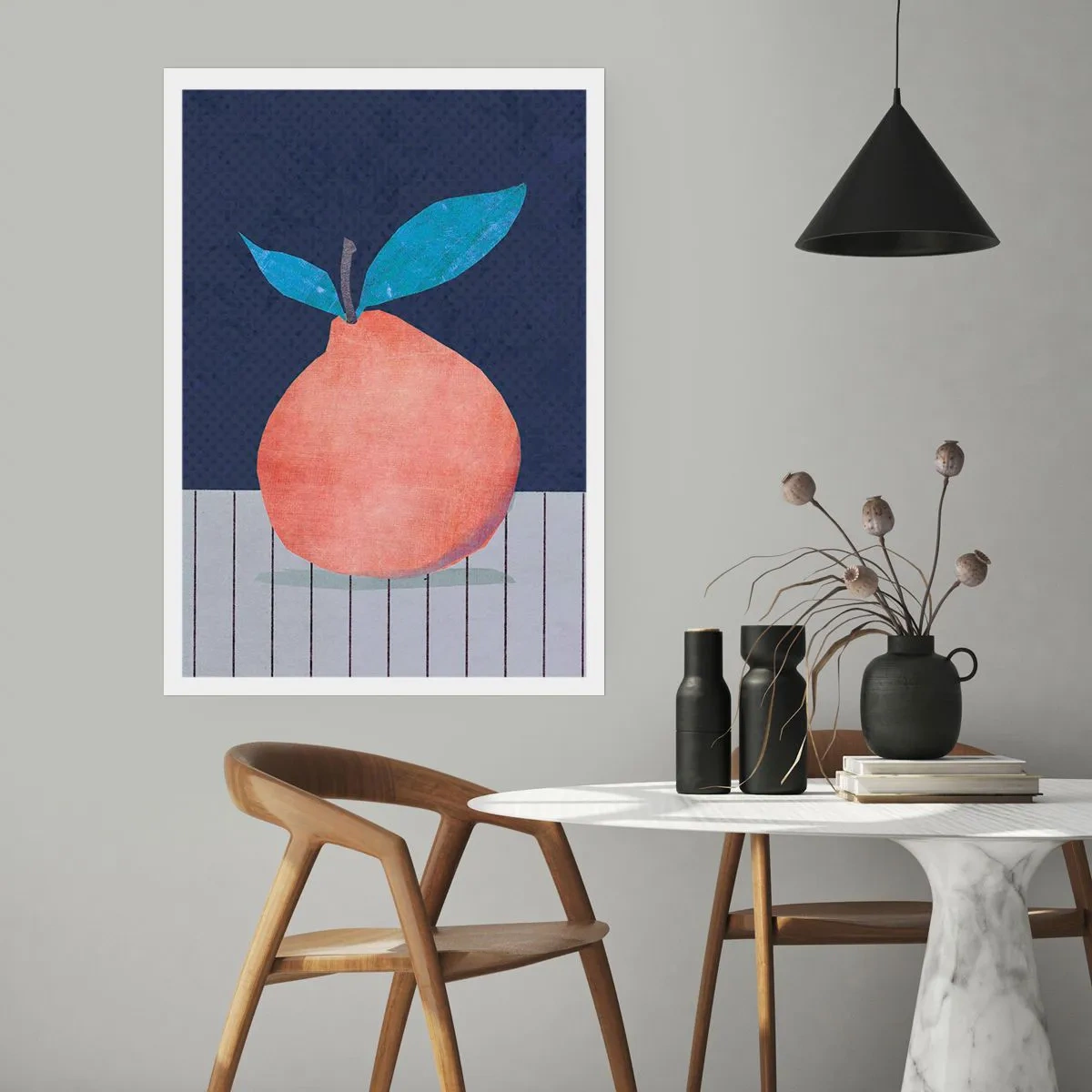 Poster - Convexiteit en vlak - 70x100 cm