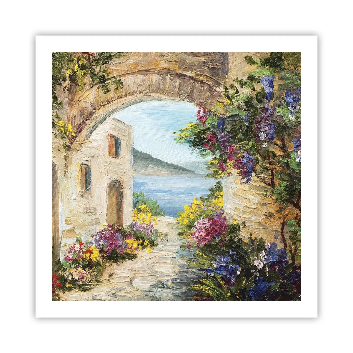 Poster - De charme van een kustprovincie - 60x60 cm