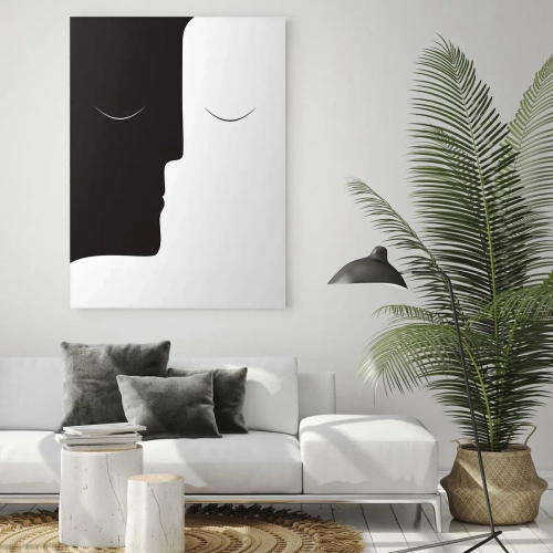 Schilderen op glas - Eenheid van tegenstellingen - 80x120 cm