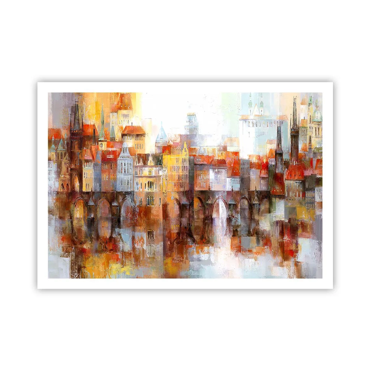 Poster - Ook onder de brug is het mooi - 100x70 cm