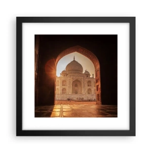 Poster in een zwarte lijst - Een monument voor onaardse liefde - 30x30 cm