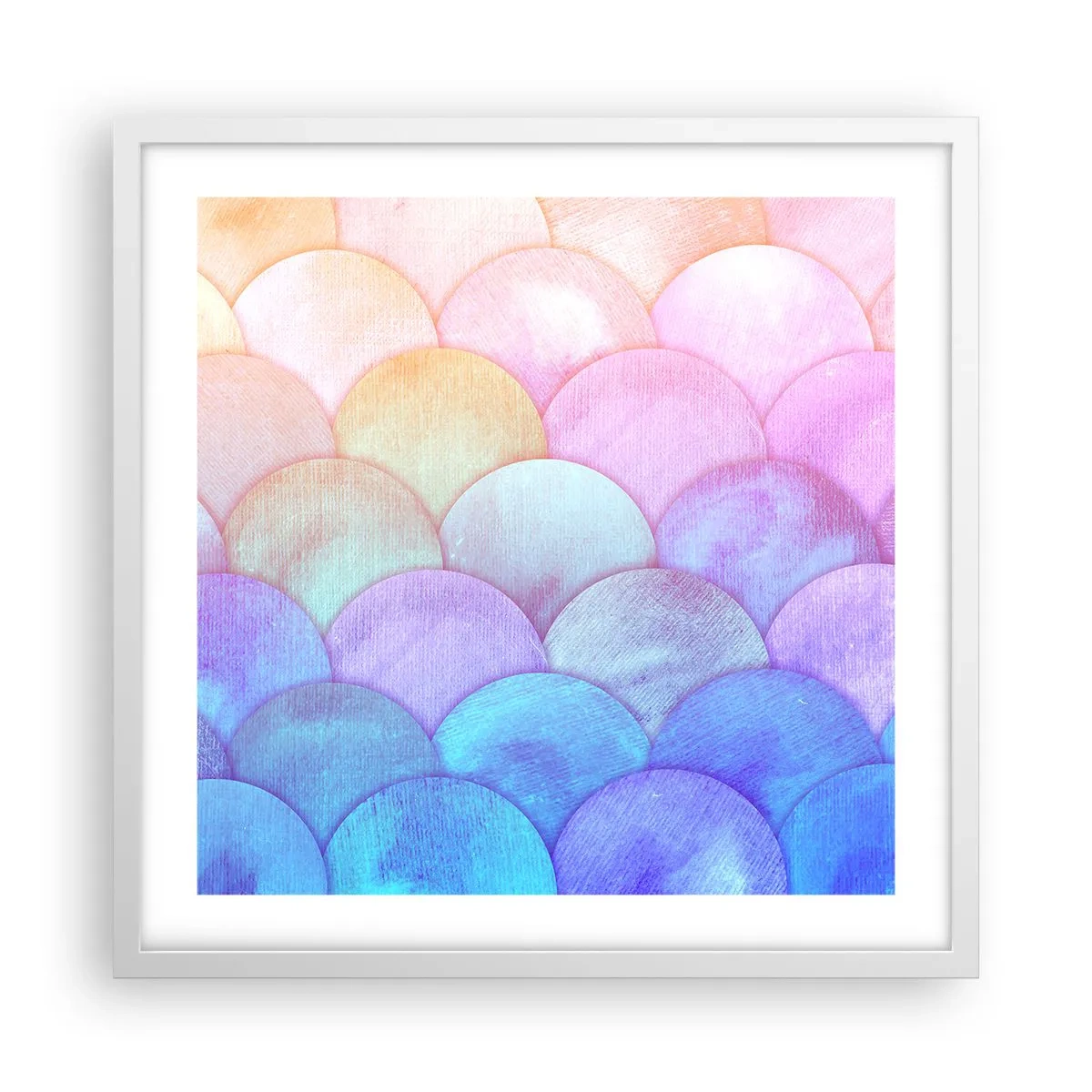 Poster in een witte lijst - Parel schaal - 50x50 cm