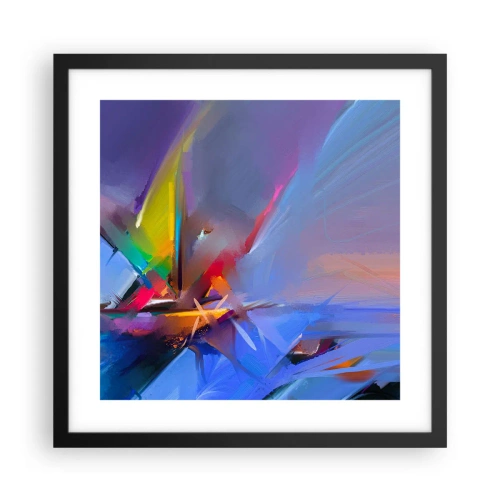 Poster in een zwarte lijst - Propellers als een vogel - 40x40 cm