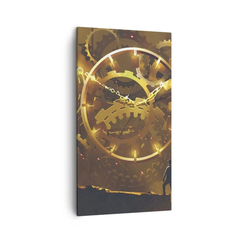 Schilderen op canvas - Aan de bron van de tijd - 45x80 cm