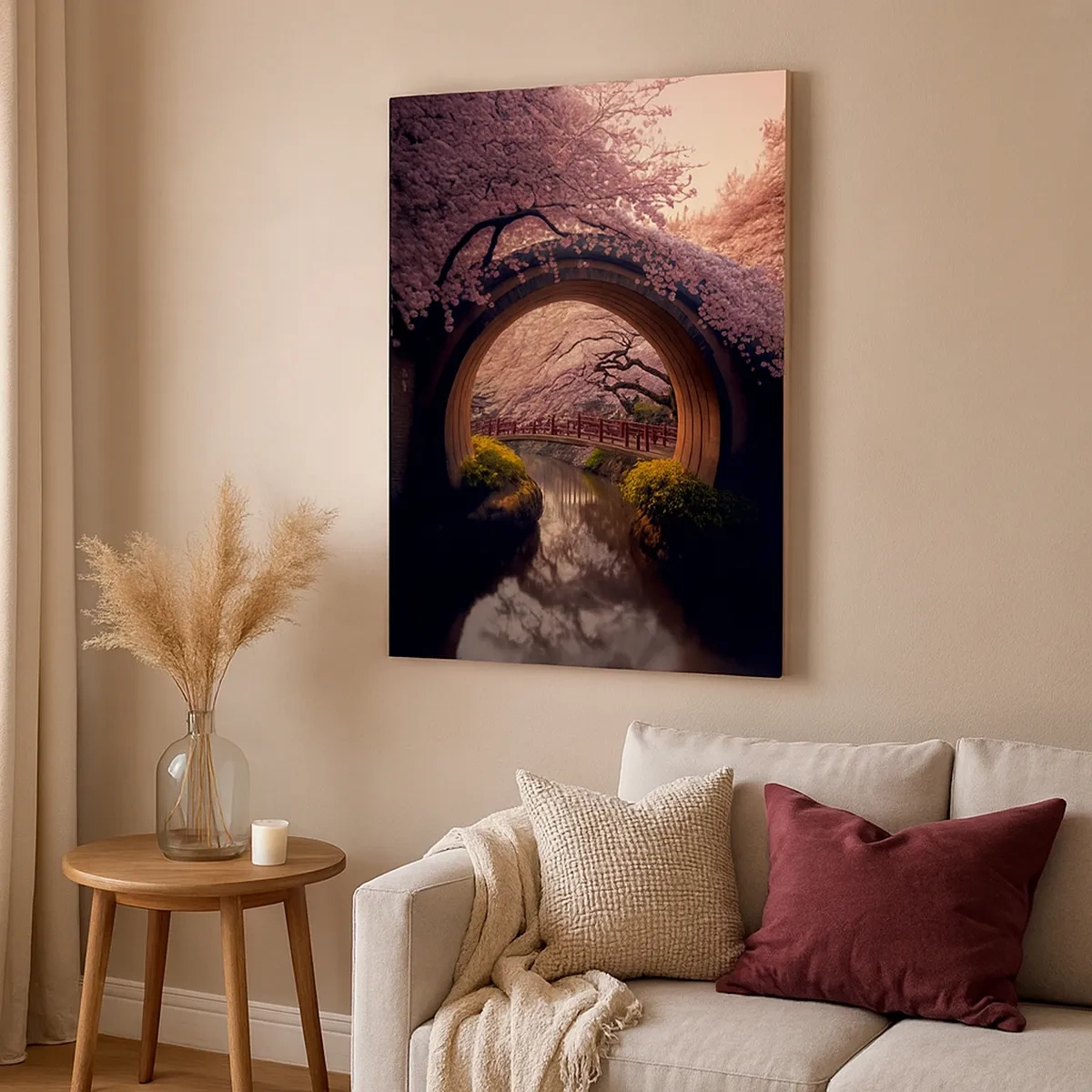 Schilderen op canvas - Japanse lente - 50x70 cm