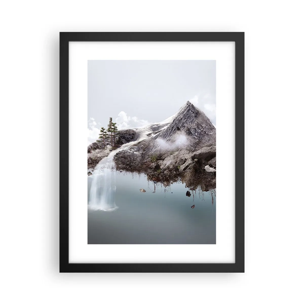 Poster in een zwarte lijst - Gezien met het oog van een surrealist - 30x40 cm