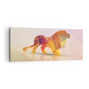 Schilderen op canvas - De diamanten koning - 120x50 cm