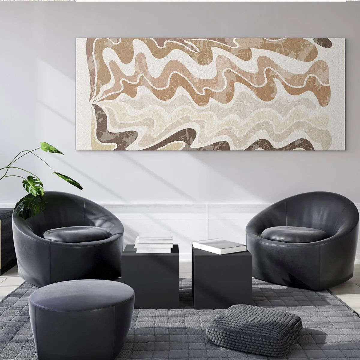 Schilderen op glas - Goede energie – goede emoties - 100x40 cm