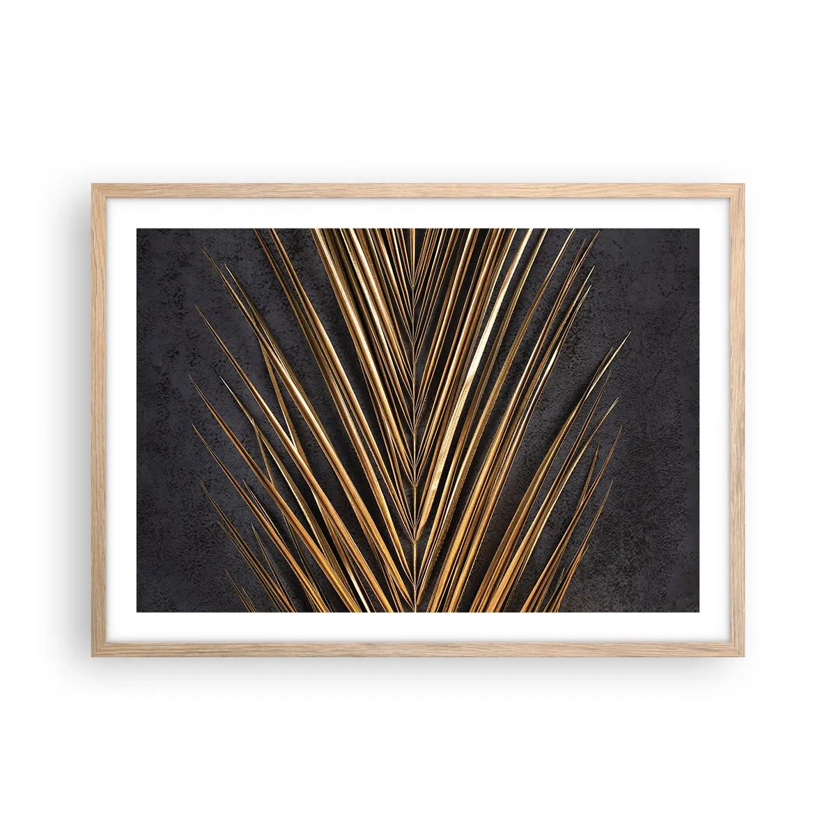 Een poster in een licht eiken lijst - Het goud van de tropen - 70x50 cm