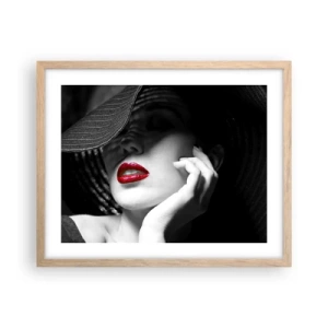 Een poster in een licht eiken lijst - Een studie in scharlaken - 50x40 cm