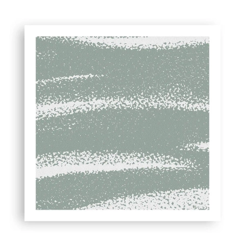 Poster - Abstractie in een winterklimaat - 60x60 cm